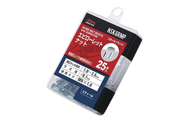 エビ ローレットナット(スチール)(薄頭形状)(スモ-ルフランジ)ECOパック(NSK-RMP)